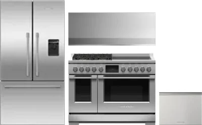4 Piece Package Includes Refrigerator, Range, Hood And Dishwasher